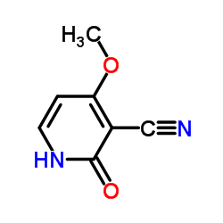 4-甲氧基-2-氧代-1,2-二氢-3-氰基吡啶结构式