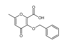 3-(苄氧基)-6-甲基-4-氧代-4H-吡喃-2-羧酸结构式
