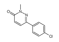 6-(4-chlorophenyl)-2-methylpyridazin-3-one结构式