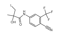 N-[4-cyano-3-(trifluoromethyl)phenyl]-2-hydroxy-3-iodo-2-methylpropanamide结构式
