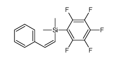dimethyl-(2,3,4,5,6-pentafluorophenyl)-(2-phenylethenyl)silane结构式