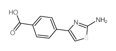 4-(2-氨基-4-噻唑)苯甲酸结构式