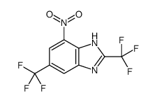 4-nitro-2,6-bis(trifluoromethyl)-1H-benzimidazole结构式