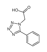 2-(5-phenyltetrazol-1-yl)acetic acid结构式