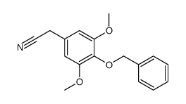 2-(3,5-dimethoxy-4-phenylmethoxyphenyl)acetonitrile结构式