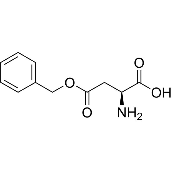 L-天冬氨酸-4-苄酯结构式
