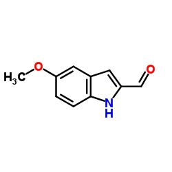 5-甲氧基-1H-吲哚-2-羧酸结构式
