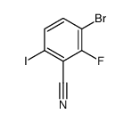 3-Bromo-2-fluoro-6-iodobenzonitrile结构式