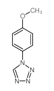 1-(4-methoxyphenyl)tetrazole结构式