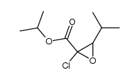 2-chloro-3-isopropyl-oxiranecarboxylic acid isopropyl ester结构式