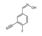 2-fluoro-5-(hydroxyiminomethyl)benzonitrile结构式