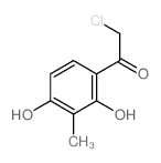 Ethanone,2-chloro-1-(2,4-dihydroxy-3-methylphenyl)-结构式
