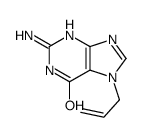 7-allyl-2-amino-1H-purin-6(7H)-one结构式