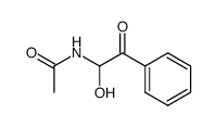 N-(1-hydroxy-2-oxo-2-phenylethyl)acetamide结构式