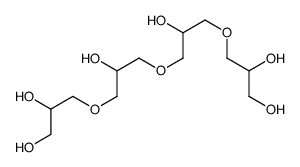 3-[3-[3-(2,3-dihydroxypropoxy)-2-hydroxypropoxy]-2-hydroxypropoxy]propane-1,2-diol结构式