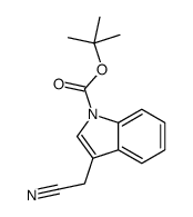N-Boc-吲哚-3-乙腈结构式
