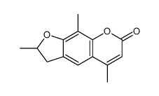 2,5,9-trimethyl-2,3-dihydrofuro[3,2-g]chromen-7-one结构式