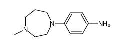 4-(4-甲基-1,4-二氮杂环庚烷-1-基)苯胺结构式