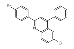 2-(4-bromophenyl)-6-chloro-4-phenylquinoline结构式