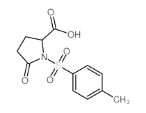 L-Proline,1-[(4-methylphenyl)sulfonyl]-5-oxo-结构式