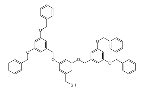 [3,5-bis[[3,5-bis(phenylmethoxy)phenyl]methoxy]phenyl]methanethiol结构式