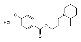 3-(2-methylpiperidin-1-ium-1-yl)propyl 4-chlorobenzoate,chloride结构式