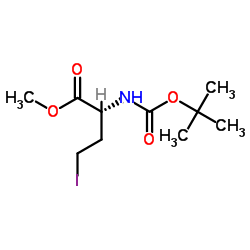 (R)-Boc-&gamma;-Iodo-Abu-OMe结构式