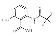 2-甲基-6-[(2,2,2-三氟乙酰)氨基]苯甲酸结构式