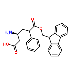 (S)-N-芴甲氧羰基-3-氨基-5-苯基戊酸结构式