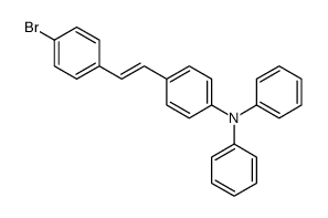 4-[2-(4-bromophenyl)ethenyl]-N,N-diphenylaniline结构式