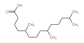 5,9,13-trimethyltetradecanoic acid结构式