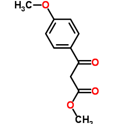 3-(4-甲氧基苯基)-3-氧代丙酸甲酯结构式