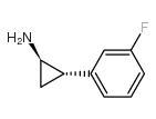Cyclopropanamine, 2-(3-fluorophenyl)-, (1R,2S)- (9CI)结构式