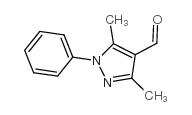 3,5-二甲基-1苯基吡唑-4-噻吩甲醛结构式