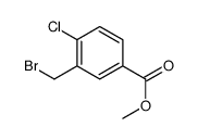 3-溴甲基-4-氯苯甲酸甲酯结构式