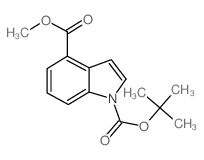 1-BOC-吲哚-4-羧酸甲酯结构式