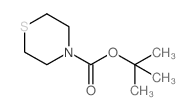 tert-Butyl thiomorpholine-4-carboxylate结构式
