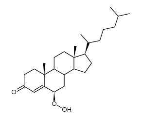 6&beta;-Hydroperoxycholest-4-en-3-one结构式