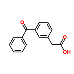 3-苯酰苯基乙酸结构式