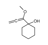 1-(1-methoxypropa-1,2-dienyl)cyclohexan-1-ol结构式