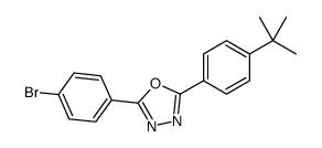 2-(4-bromophenyl)-5-(4-tert-butylphenyl)-1,3,4-oxadiazole结构式