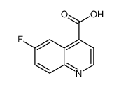 6-氟喹啉-4-羧酸结构式