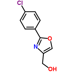 [2-(4-氯苯基)噁唑-4-基]甲醇结构式