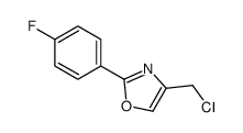 4-CHLOROMETHYL-2-(4-FLUOROPHENYL) OXAZOLE结构式