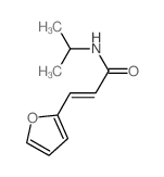2-Propenamide,3-(2-furanyl)-N-(1-methylethyl)-结构式