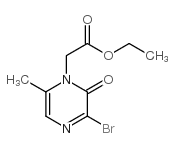 2-(3-溴-6-甲基-2-吡嗪酮-1(2H)-基)乙酸乙酯结构式