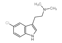 5-氯-N,N-二甲基色胺结构式