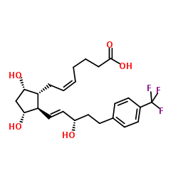 17-TRIFLUOROMETHYLPHENYL TRINOR PROSTAGLANDIN F2ALPHA结构式