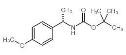 [(1S)-1-(4-甲氧基苯基)乙基]氨基甲酸叔丁酯结构式