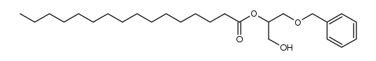 1-O-benzyl-2-O-palmitoyl-rac-glycerol结构式